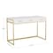 Martha Stewart 19.75 in. D X 47.25 in. W X Engineered Wood, Steel, White/Polished Brass ZG-ZP-028-WH-GLD-MS - alternate 4